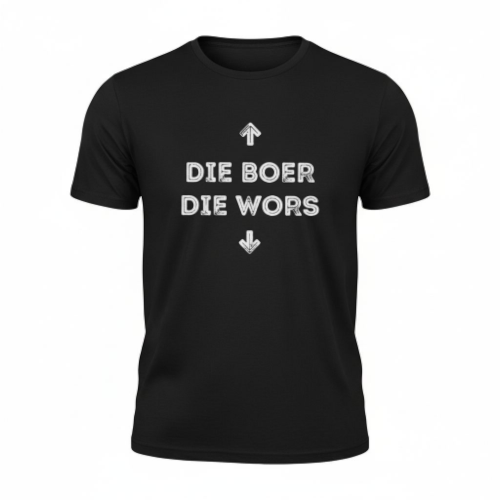 Die Boer, Die Wors - Premium 100% Cotton Shirt